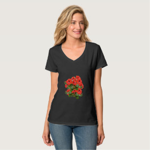 Elegant Hibiscus Bloom Floral Greenery Garden Fun T-Shirt
