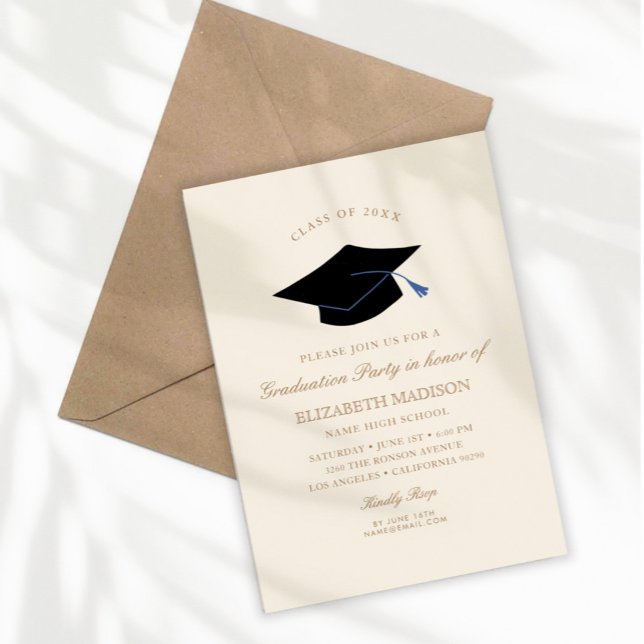 Elegant High School Graduation Party Invitation  (Creator Uploaded)