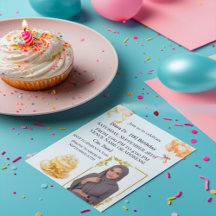 Elegant Hijabi 18th Birthday Photo Invitation | Go