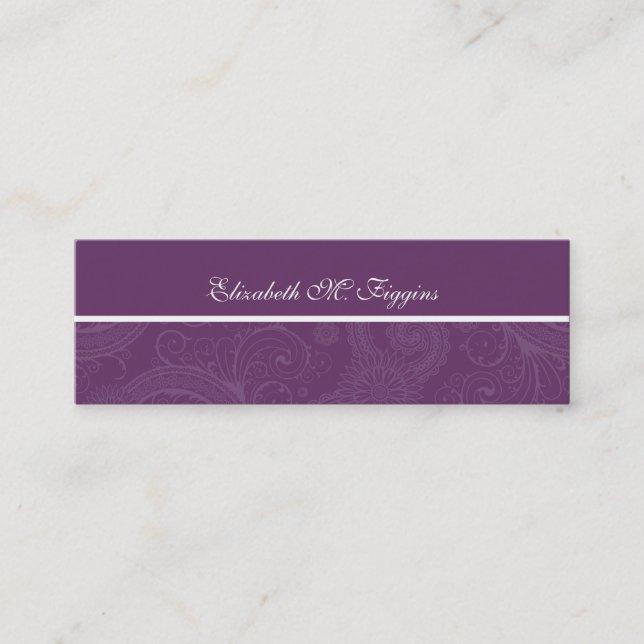 Elegant Hindu Swirl Mummy Cards (Front)