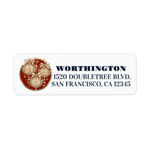 Elegant HO HO HO Return Address