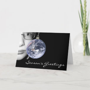 Elegant Holiday Card Supporting Autism Advocacy