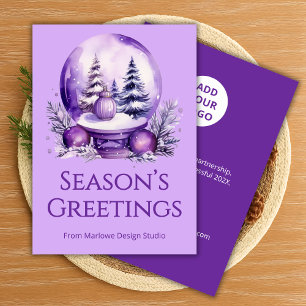  Elegant Holiday Card   Upload Business Info
