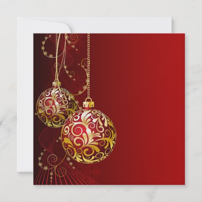 Elegant Holiday - Christmas Invitation (Front)