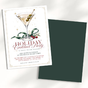 Elegant Holiday Cocktail Party Invitation