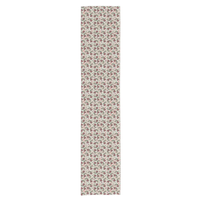 Elegant Holiday Paisley Table Runner (Front)