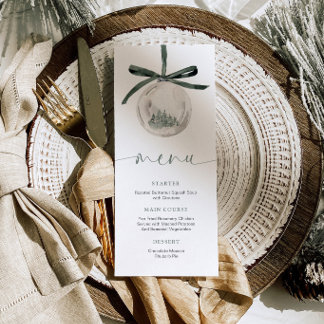 Elegant Holiday Party Dinner Menu
