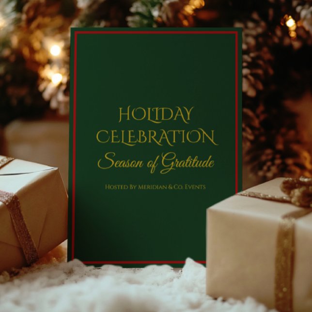 Elegant Holiday Party Invitation for Business  (Creator Uploaded)
