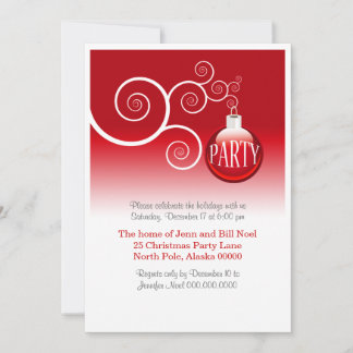 Elegant Holiday Party Invitations