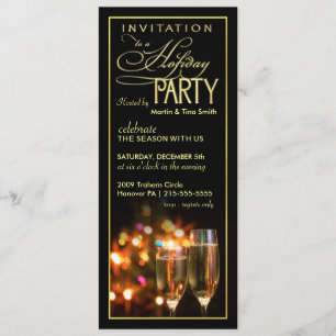 Elegant Holiday Party Invitations - Open House