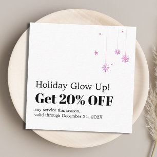 Elegant Holiday Promotional Beauty Salon Coupon