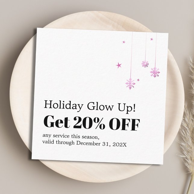 Elegant Holiday Promotional Beauty Salon Coupon (Creator Uploaded)