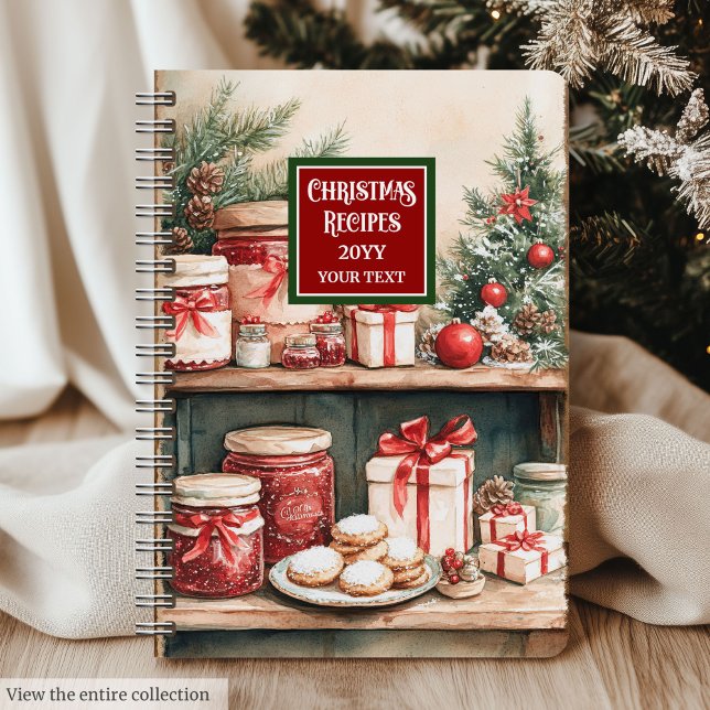 Elegant Holiday Recipe Notebook For Gifting (Elegant Holiday Recipe Notebook For Gifting)