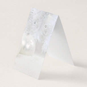 Elegant  Holiday Tented Earring Display Cards