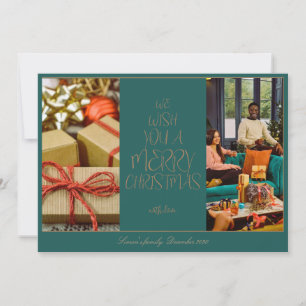 Elegant Holiday Wishes Christmas Card