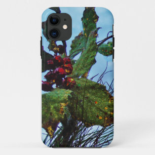 Elegant Holly Christmas,  blue sky Case-Mate iPhone Case