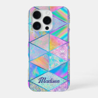 Elegant hologram girly colourful