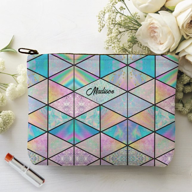 Elegant holographic colourful accessory pouch (Creator Uploaded)