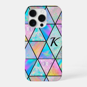 Elegant holographic colourful iPhone 16 pro case