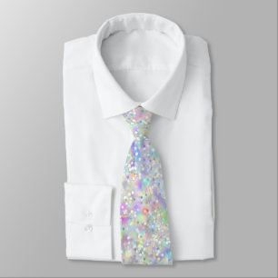 Elegant Holographic Glam Glitter Sparkles Tie