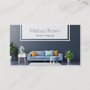 elegant home staging business card