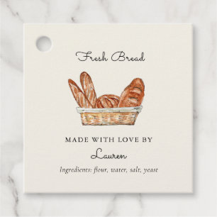 Elegant Homemade Fresh Bread  Favour Tags