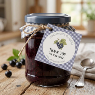 Elegant Homemade Jar Favour Tags