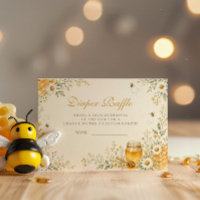 Elegant Honey Bee Baby Shower Diaper Raffle