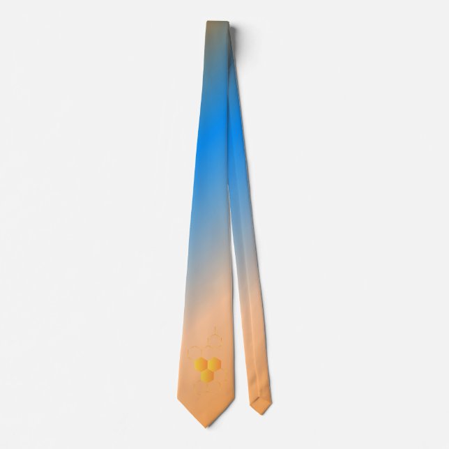 Elegant Honeycomb Gradient Tie (Front)