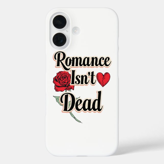 Elegant Hopeless Romantic Quote Case-Mate iPhone Case (Back)