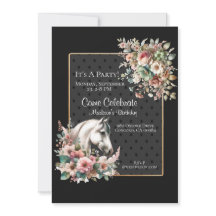 Elegant Horse Birthday 