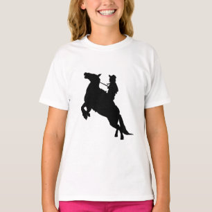 Elegant Horse Riding Western Cowboy T-Shirt