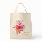 Elegant Hot Pink Floral Bridal Shower Custom Favou