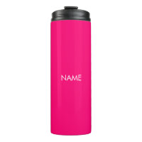 Elegant hot pink fuchsia custom name text monogram