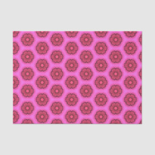 Elegant Hot Pink Geometric Pattern Girly Chic Tissue Paper