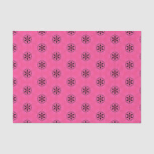Elegant Hot Pink Geometric Pattern Girly Chic Tissue Paper