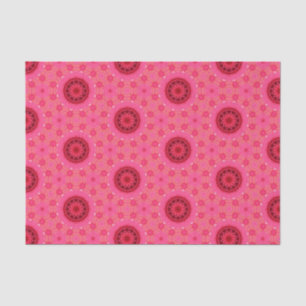 Elegant Hot Pink Geometric Pattern Girly Chic Tissue Paper