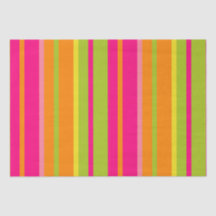 Elegant Hot Pink, Lime Green, and Orange Stripes