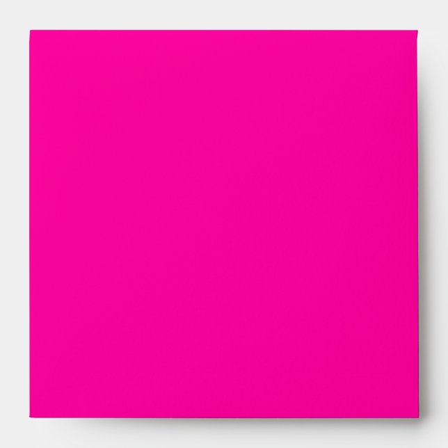 Elegant Hot Pink Linen Envelope (Front)