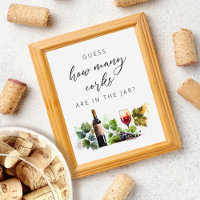 Elegant How Many Corks Winery Game Bridal Shower