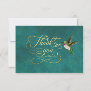 Elegant Hummingbird Thank You Invitation Cards