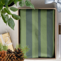 Elegant Hunter Green Garden Green Stripe 