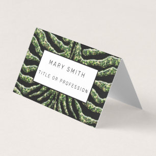 Elegant Hybrid Floral-Animal Business Card
