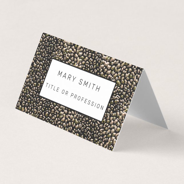 Elegant Hybrid Floral-Animal Business Card (Front)