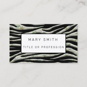 Elegant Hybrid Floral-Animal Business Card