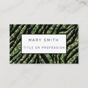 Elegant Hybrid Floral-Animal Business Card