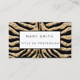 Elegant Hybrid Floral-Animal Business Card