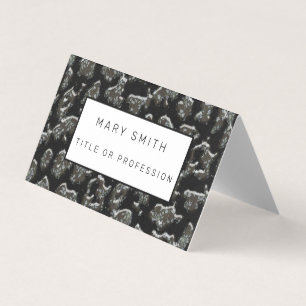 Elegant Hybrid Floral-Animal Business Card