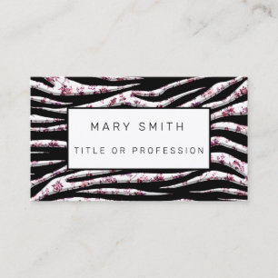 Elegant Hybrid Floral-Animal Business Card