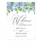 Elegant Hydrangea ENGAGEMENT PARTY Welcome Sign